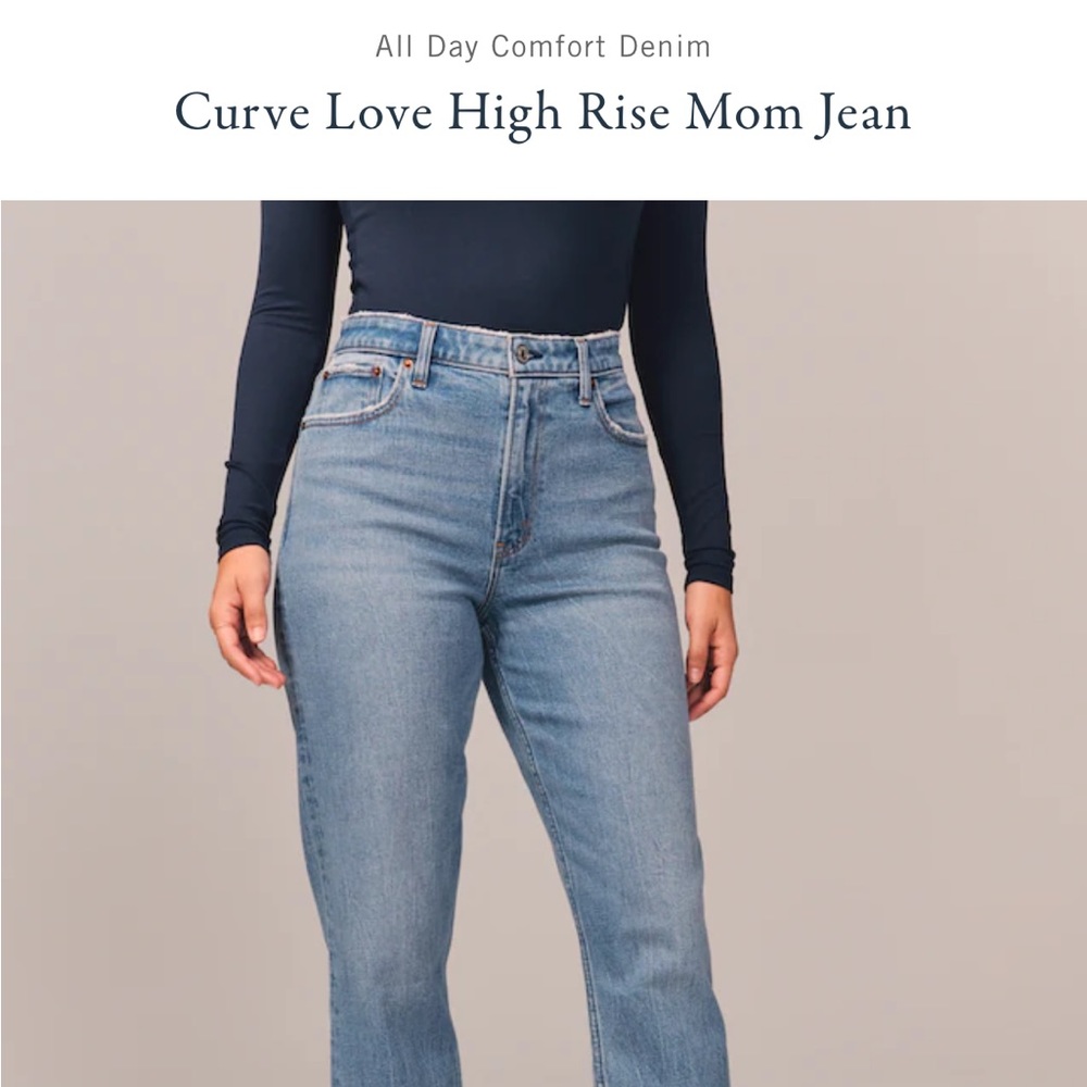 Abercrombie & Fitch curve love mom jeans